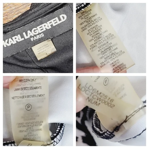 Karl Lagerfeld Paris Mob Wife Leopard Black Lace Dress size 6 - Picture 3 of 10